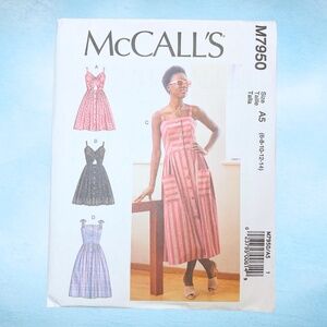 NEW McCalls M7950 Women's Dress Sewing Pattern UNCUT